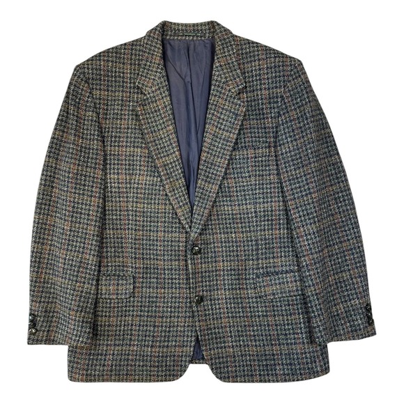 Harris Tweed Westbury Men's Sport Coat Houndstooth Wool Blazer 40R
